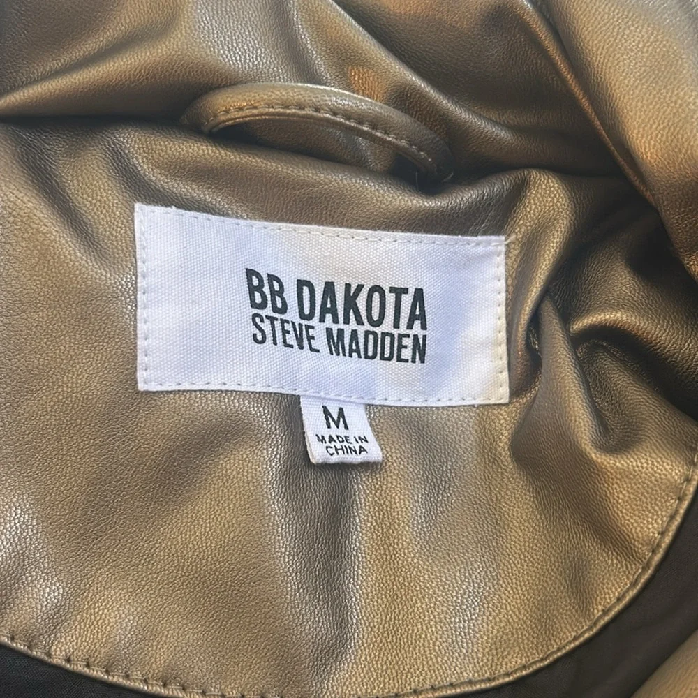 BB DAKOTA Bronze Puffer Jacket Size M - Picture 4 of 6